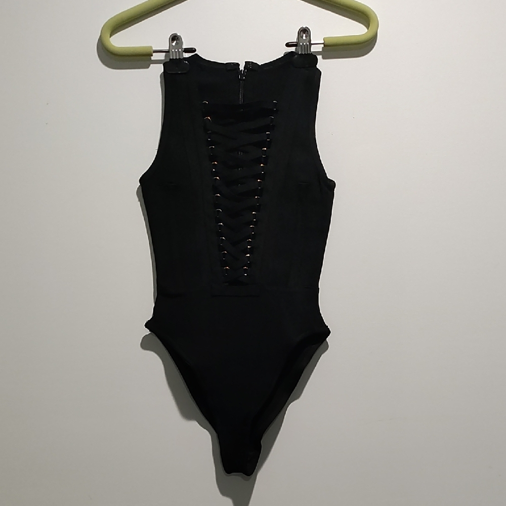 Stylish Black Bandage One Piece
